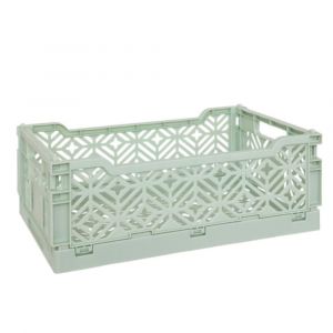 Atmosphera Cagette pliante Arry vert clair 40x30x15cm créateur d'intérieur