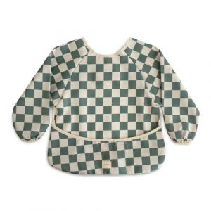 Bavoir à Manches - Olive Check