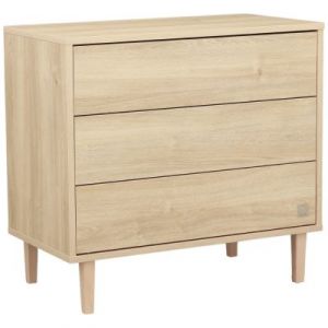 Sauthon Commode 3 tiroirs pieds bois