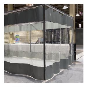 CLXRZM Rideau Ext&eacute;rieur Imperm&eacute;able en PVC Transparent 3.5x2.5m