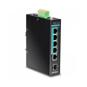 TrendNet TI-PG541 - Switch Gigabit industriel renforcé PoE+ Rail DIN à 5 ports