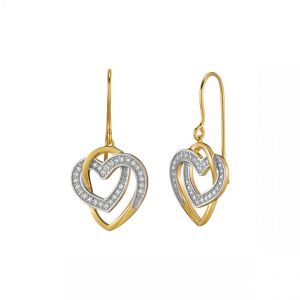 Charles Jourdan Boucles oreilles AMK056 - ROXANE - Argent Doré