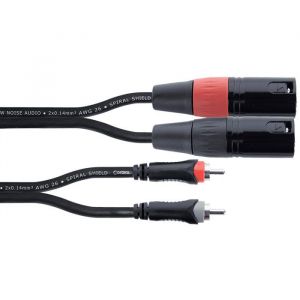 Cordial EU3MC - C&acirc;ble audio double xlr m&acirc;le / rca 3 m