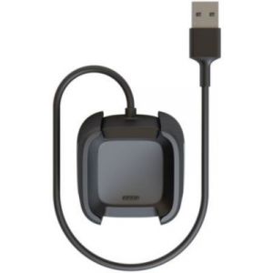 Fitbit Versa Câble de Charge Mixte Adulte, Noir