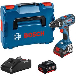 Image de Bosch Perceuse-visseuse 18V gsr 18V-28 + 2 batteries 4Ah + l-boxx 060186610H