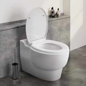 Image de Litreve - Abattant wc Toilette Frein de Chute 44 cm x 37 cm