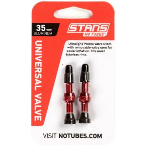 Image de Notubes Universal Valve Tubeless Presta Aluminium 35 mm, red Valves & Accessoires