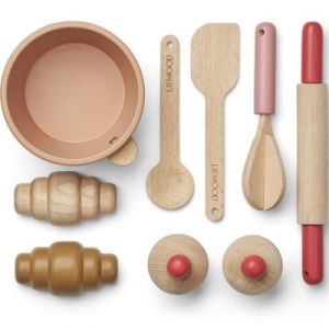 Liewood Ustensiles de cuisine en bois Lisbeth Rose multi mix