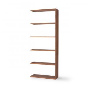 &Eacute;tag&egrave;re additionnelle large en noyer ‐ 5 niveaux (Dont Eco‐part. 2,80 &euro;)