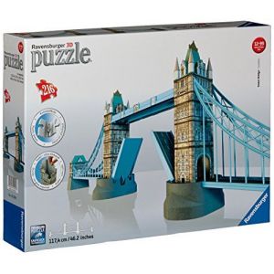 Ravensburger 12559 - Puzzle 3D Building - 216 Pièces - Building - Tower Bridge - Londres