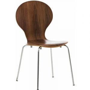 CLP Chaise empilable robuste DIEGO, avec siège en bois, siège sous forme ergonomique, entretien facile, 12 couleurs au choix86 cm...