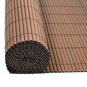 Brise vue de jardin balcon résistant en pvc Marron / 0,80 x 4 m