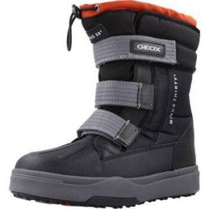 Geox Garçon J Bunshee Pg Boy B A Bottes, Black/Rust, 39 EU