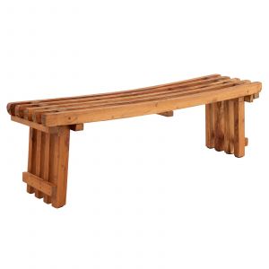 Image de Idimex Banc BAVELLA meuble d'assise style maison de campagne, en acajou &agrave; la finition naturelle