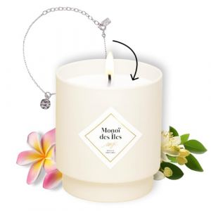 MY JOLIE CANDLE - Bougie bijou monoï des îles bracelet argent Bougies 1 pieces unisex