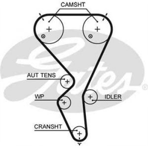 Gates Courroie de distribution 5615XS