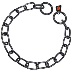 HS Sprenger Laisse Chaînon Semi Long 3Mm X 61Cm Inoxydable Noire