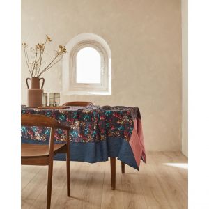 Nydel Nappe MAZZO Navy Jh taffeta froisse Imprimé