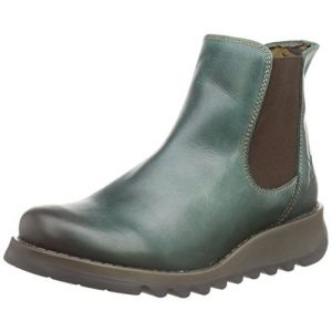 Fly London Femme SALV Bottes Chelsea, Vert (Petrol), 37 EU