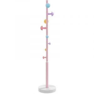 VidaXL Porte-manteau rose 172 cm fer enduit de poudre