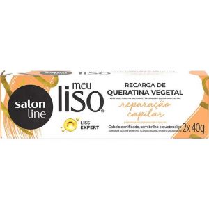 Salon line Meu Liso Recarga de Queratina Vegetal 2x40g