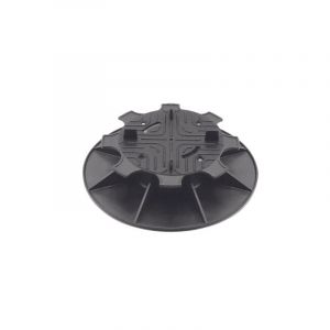 Jardinex - Plot terrasse dalle réglable - Noir - Noir