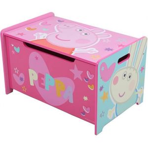 Image de Arditex Coffre à jouets en bois / Coffre de rangement avec frein / Banc PEPPA PIG