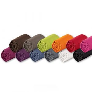 Lot de Draps Housse 100% Coton 57 Fils - Couleurs Aléatoires - 190x90cm - Lot de 4.