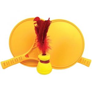 Tunturi Jeu de raquettes + Volant Indiaca - Rouge / Jaune