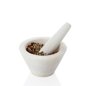 Boska Mortier et pilon en marbre blanc - Pro