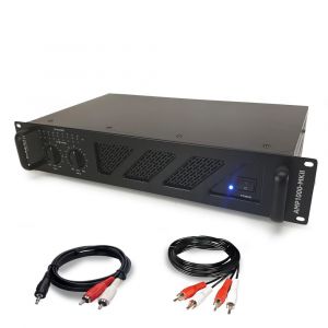 Amplificateur de risation 2 x 600W Ibiza Sound AMP800 MKII + Cable RCA + PC