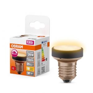 Osram Flat Lamp, lampe LED ultra-compacte et plate avec culot E27, remplace les ampoules traditionnelles de 29W, blanc chaud (2700K), économique avec une consommation de 4.5W, dimmable, pack de 1