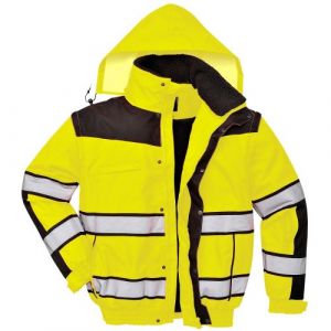 Portwest Veste bomber haute visibilité - Homme (S) (Jaune/Noir) - UTRW4387