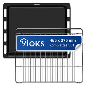 Image de Bosch VIOKS Plaque de cuisson de rechange, profonde, 46 x 37 cm, extensible, 465 x 375 cm, pour 00574876 00662999