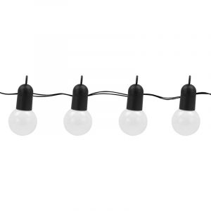 Guirlande lumineuse guinguette électrique 30 led interconnectable Noir - Noir
