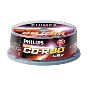 Image de Philips CR7D5NB25/00 - 25 CD-R 700 Mo 52x 80 min (Spindle)