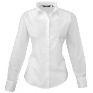 Premier Chemisier à manches longues - Femme (44 FR) (Blanc) - UTRW1090