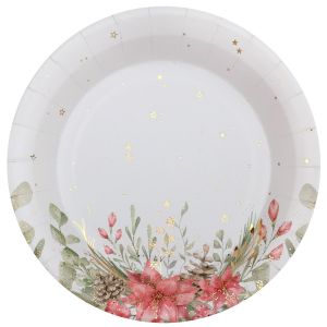 Ruedelafete Assiette Bouquet d'hiver x10