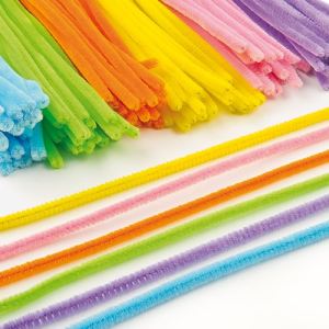 Image de Baker Ross 120 fils chenille colorés