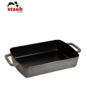 Staub 1303018 - Plat à four rectangulaire en fonte (30 x 20 cm)