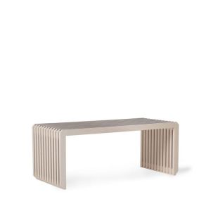 HK Living BOSKOOP - Banc à lattes en bois 96cm - Ecru