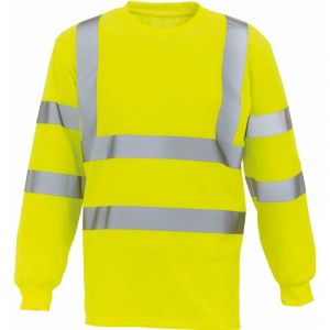 Yoko T-shirt manches longues haute visibilité HI VIZ Jaune Fluo XL - Jaune Fluo