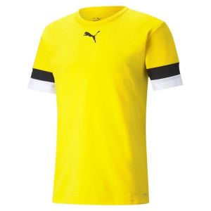 Puma T-shirt &agrave; Manches Courtes Teamrisey 5-6 Years Cyber Yellow / Black
