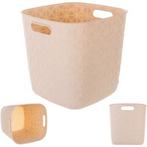 Curver SOFTEX 15L Panier de rangement 27,9 x 27,9 x 26,9 cm, beige 00573-Z67