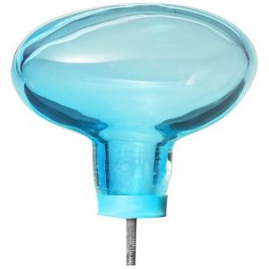 Image de Petite friture Patère Bubble Small / Ø 9 cm - Verre soufflé bouche bleu en verre