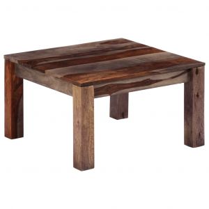 Image de VidaXL Table basse Gris 60 x 60 x 35 cm Bois de Sesham massif