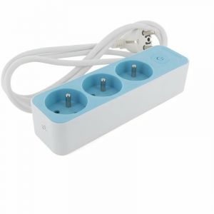 Image de Chacon Bloc 3 x 16 A 3G1.5 mm2 1.5 m- Blanc/ Bleu