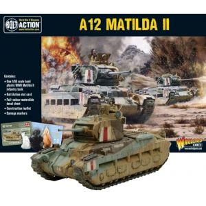 Warlord games A12 Matilda II Réservoir d'infanterie en Plastique à l'échelle 1:56/28 mm pour Action Boulon – Miniatures de la Seconde Guerre Mondiale très détaillées