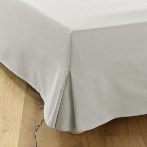 Cache sommier 180x200 Gris – Dahlica – 4 Côtés de 30 cm – Qualité Hôtelière