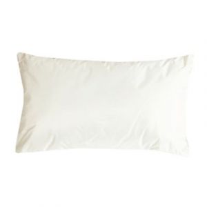 Deko and Co Coussin d'extérieur rectangle imperméable blanc L.30 x l.50cm Deco&co